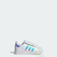 ราคา adidas ไลฟ์สไตล์ รองเท้าผูกเชือกยางยืดเพื่อความสบาย adidas Originals Superstar II เด็ก สีขาว JQ1791 (1731298673961174803)