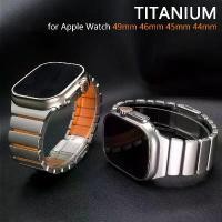 ราคา [COD] Titanium Strap for Apple Watch Ultra 3 2 Band 49mm Series 11 10 46mm Magnetic Bracelet for Iwatch 9 8 7 6 5 4 SE 3 44mm 45mm (1733027701389100743)