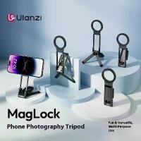 ราคา Ulanzi MA38 อุปกรณ์ปีนเขา ตัวยึดโทรศัพท์แม่เหล็ก MagLock สำหรับการถ่ายภาพมือถือ ขาตั้งกล้องสามขา เหมาะสำหรับ iPhone, Apple, ถ่ายภาพบนโต๊ะทำงาน Magsafe, ไม้เซลฟี่แบบถือด้วยมือสำหรับ Android (1733213518