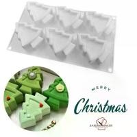 ราคา พิมพ์ซิลิโคนทรงต้นสน 6 ช่อง คริสต์มาส *แบบหนา พิมพ์มูส Christmas (1733396514026981317)