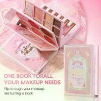 ราคา High Eyeshadow Palette Christmas Gift Blush Book Palette Long-lasting Pearlescent Eyeshadow Waterproof All-in-one Eyeshadow Palette Portable (1733356831963907800)