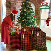ราคา Large Christmas Gift Bags, Buffalo Plaid Santa Claus Drawstring Storage Bags, 3 Extra Large Holiday Gift Bags for Party Supplies, Red, Gift Packaging Storage, Christmas Large Bag (1733175904543933923)