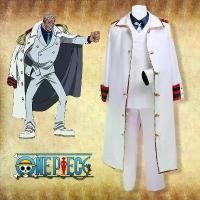 ราคา Monkey ONE D PIECE Garp Cosplay Jacket Cloak Shirt Trousers Bow Set Anime Uniform Halloween (1733439316867712623)