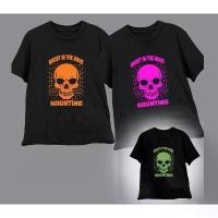 ราคา COD Halloween T-shirt Happy Halloween T-shirt เสื้อยืด เรืองแสง glow in the dark ลายหัวกระโหลก ฮาโลวีน halloween S-5XL/1 (1732922206344021200)