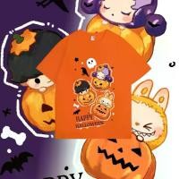 ราคา เสื้อ Halloween วันฮาโลวีน พิมพ์ลาย ลาบูบู้ Labubu T-shirt ผ้าฝ้ายแท้ 100% (1731063013548656848)