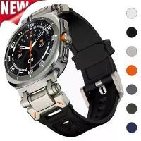 ราคา สายยางสำหรับนาฬิกา Samsung Galaxy 7 Ultra 47mm, สร้อยข้อมือซิลิโคนกีฬา, สายนาฬิกา, สายรัดข้อมือ, วัสดุยาง (1732584000874383121)