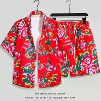 ราคา ชุดเสื้อดอกไม้, แขนสั้น, ชุดชายหาด, ฤดูร้อนบาง, แห้งเร็ว, Unisex, ชุดจับคู่คู่รัก, เหมาะสำหรับเทศกาล Songkran ในประเทศไทย, วันหยุดและท่องเที่ยว (1732282803899304653)