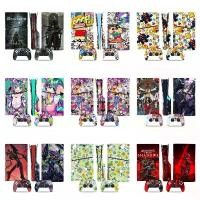 ราคา 50 สีสติกเกอร์ผิวใช้งานร่วมกับ Sony Playstation 5 Slim Disc & Digital Edition ไวนิล Decal รูปแบบชุดฟิล์มป้องกันสําหรับ PS5 Slim คอนโซลและ 2 ชิ้น Controller (1732744175349761555)