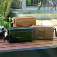 ราคา เคสกล้องสายรัดปรับได้ สไตล์เรโทร กันกระแทก กระเป๋าเก็บของแบบพกพา วัสดุหนัง กันน้ำ เหมาะสำหรับการถ่ายภาพ พร้อมกระเป๋าถ่ายภาพสำหรับ Nikon J1, Leica D-LUX, Canon G5X, Fuji X100V, Sony RX1, Universal (173