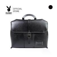 ราคา PLAYBOY รุ่น Core Satchel Bag กระเป๋าถือผู้ชาย รหัส ST-B254PBM333-BK ดีไซน์ทรงกล่องแบบมีฝาพับ สีดำ (1733303060197246095)