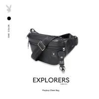 ราคา PB:รุ่น Explorers Chest Bag กระเป๋าคาดอกคาดเอว รหัส ST-B254PBM330-BK ดีไซน์คาดอกคาดเอวสกรีนโลโก้ สี Pure Black (1733036374369994342)