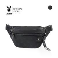 ราคา Playboy รุ่น Explorers Chest Bag กระเป๋าคาดอกคาดเอว รหัส ST-B254PBM330-BK ดีไซน์คาดอกคาดเอวสกรีนโลโก้ สี Pure Black (1733081265199744143)