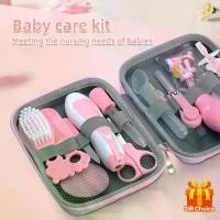 ราคา 14Pcs , Daily Care Kit - Pink / Blue Portable Tool Bag | Includes electric nail grinder (battery not included), nail clippers, etc | Ideal Bath Gift, Durable Plastic Box with (1733175877029955043)