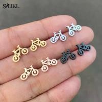 ราคา [COD] SMJEL Black Tiny Bike Bicycle Earrings for Women Men Stainless Steel Ear Piercing Jewelry Fashion Fitness Sport Earrings Gifts (1733440337945986691)