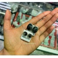 ราคา Limited Edition Black Rutilated Quartz Oval Studs – ต่างหูแก้วขนเหล็ก ไหมดำ ทรงโอวัล เงินแท้ 925 (1733394057972385048)