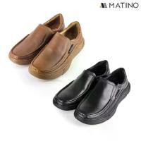 ราคา [จัดส่งทันที] MATINO SHOES รองเท้าชายลำลองหนังแท้ รุ่น MC/S 4456 - BLACK/TAN (1733243041188906755)