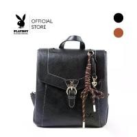 ราคา PLAYBOY รุ่น Twist Backpack กระเป๋าสะพายหลัง รหัส ST-B254PB641 ดีไซน์ฝาพับหนัง Classic แต่งโลโก้เข็มขัด ฟรี Playboy Charm มี 2 Vintage Black/Vintage Brown (1733029046877324431)