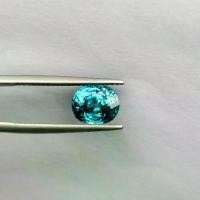 ราคา เพทาย Blue zircon สีฟ้า สีท๊อป เนื้อสะอาด VVS ประกายใกล้เคียงเพชร 3.98ct (1732930256137062095)