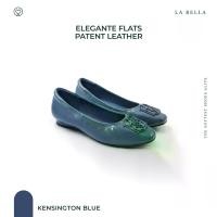ราคา LA BELLA รองเท้าคัชชูหนังแกะ รุ่น ELEGANTE FLATS PATENT LEATHER - KENSINGTON BLUE (1730816692232030958)