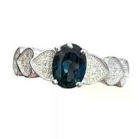 ราคา แหวนเงินแท้ 925 ประดับลอนดอนบลูโทแพซ London Blue Topaz 925 Silver Ring (1731780274894244373)