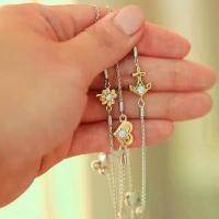 ราคา Heart-shaped pendant bracelet and five-pointed star style are bestsellers across borders. The wristband is simple, elegant, and versatile. (1733271605278311607)