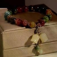 ราคา Natural Rainbow Glass Bracelet for Women Summer Elegant Style Lily of the Valley Pendant Bracelet Gifts for girlfriends and best friends. (1733410322243684315)