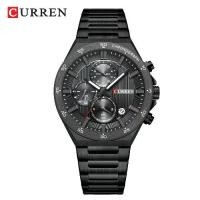 ราคา Curren men's watch, calendar watch, six-hand multi-functional stainless steel bracelet watch, business wristwatch. (1733325785258492968)