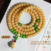 ราคา Natural Weathered Milk Yellow Bodhi Beads Bracelet 108 Beads Men's Bracelet Buddha Hand Pendant Bodhi Seeds Buddha Beads Prayer Beads Cultural Play (1733071476473562836)
