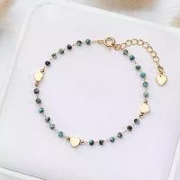 ราคา Natural Stone Bracelet on Hand for Women Fashion Jewelry Handwork Chain Bangle Heart Design (1733374202990135114)