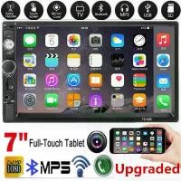 ราคา 【สินค้าขายดีอันดับ 1】 【จัดส่ง 2 วัน】7010B 7 '' HD Double 2 DIN Touch Car MP5 เครื่องเล่นบลูทู ธ สเตอริโอ FM Radio USB /TF/GPS Player+ Camera (1732863665056089619)