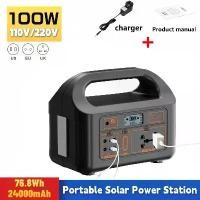 ราคา [COD] New Jsdsolar Portable Solar Power Station Power Generator 100W 110V220V LED Light Emergency Solar Power Bank for Outdoor Camping (1733097879646340675)