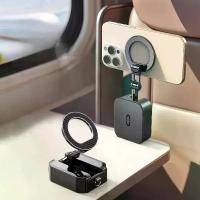 ราคา ส่งฟรี Travel Essentials for MagSafe Airplane Phone Holder -Portable 360° Adjustable, Airplane Travel Accessories for iPhone 12-16/Samsung, Camping, Vlogging, Beach Vacation Essentials (17330383755641
