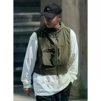 ราคา เครื่องมืออเนกประสงค์กลางแจ้งHoodedเสื้อกั๊กผู้ชายM-2XLเสื้อกั๊กตกปลาสองสีเสื้อกั๊กผู้ชายCityboy Mountain Seriesเครื่องมือHoodedเสื้อกั๊กผู้ชายกลางแจ้งCampingสั้นFunctionalเสื้อก (1732573565417522399)