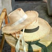 ราคา หมวกสานธรรมชาติทรงDumont ปีกกว้าง หมวกแก๊ป oguri cap หมวกกันแดด หมวกวินเทจ (1732850057770665584)