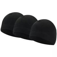 ราคา [COD] 3 Pieces Winter Watch Skull Cap Men Warm Polar Fleece Beanie Hat Thick Windproof Unisex for Outdoor Exercising Helmet Liner (1733368583830537859)