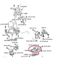 ราคา Doctor Car ยางแท่นเครื่อง ยางหิ้วเครื่อง ซ้าย โตโยต้า โคโรน่า ST191 Toyota Corona (1733215032693261454)