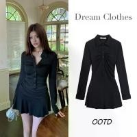 ราคา Dream Clothesชุดเดรส✨เดรสเซ๊กซี่ ชุดเดรสคอโปโลแขนยาว เดรสบอดี้คอนสาวฮอต (1732979960239392412)