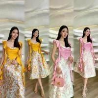 ราคา ร้านขายสินค้าเวสต์ไซด์ M1 งานป้าย Aiyarin Dress ชุดเดรสยาวผ้าทอลายดอก สำหรับผู้หญิง สาวอวบ เสื้อผ้าแฟชั่นผู้หญิง ไซส์ S-2XL ขายดีประจำเดือนนี้ (1733148510438000581)