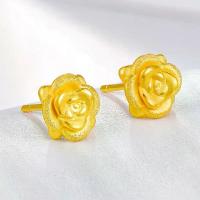 ราคา Women's Earrings Gold Fashion Earrings Rose Flower Earrings Jewelry Man Fashion Light Luxury Design Sense ต่างหู (1732977121376503191)