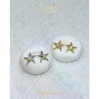 ราคา Starfish Earrings ต่างหูปลาดาวประดับพลอย (1732566757337171822)