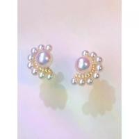 ราคา Vintage Stylish Exquisite New High-end Sea Pearl Earrings High-end Half-moon Women's Light Luxury Stud Earrings (1733241599454644131)