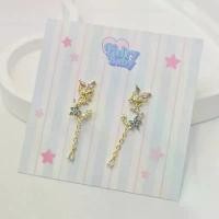 ราคา Fairybaby ต่างหู Nabi Moon Earrings ตุ้มหู ต่างหูทอง รูป ผีเสื้อ พระจันทร์ ห้อยตุ้งติ้ง สายโซ่ สวยมากก สีทอง ตุ้งติ้ง ขาย (1732613238212298016)