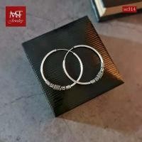 ราคา MT ต่างหูห่วงเงินแท้ ห่วง สไตล์บาหลี 925 Sterling Silver Earrings (se314) Jewelry มณีธารา COD (1732605881816417843)