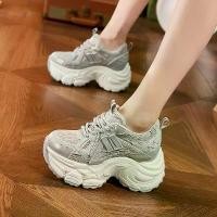 ราคา [COD] Autuspin Women's Casual Shoes Fashion Chunky Sneakers Comfortable Women Shoe Leisure Footwear Breathable Air Mesh Shoe (1733175160255579346)