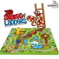 ราคา จัดส่งในกรุงเทพฯ Skisopgo 3D Snakes & Ladders Game, Snakes & Ladders, a Super Fun Board Game. Can Be Played by the Whole Family, Children's Toys (1733054559631869560)