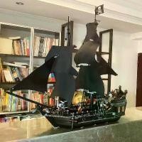 ราคา Compatible with LEGO Black Pearl Pirates of the Caribbean ship model, sailboat assembly toy, building blocks, gift for boys. (1733328449921254701)