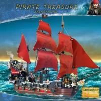 ราคา Stress Relief Toy Educational Collectible Gift Compatible with LEGO Black Pearl Pirates of the Caribbean Building Blocks Sailboat Anne of the Pirates Assembly Building Blocks Toy (1733300782882981671)