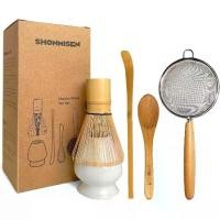 ราคา Premium Matcha Whisk Set, matcha tea brush, ceramic tea brewing set, matcha brewing equipment, green tea brewing equipment, bamboo tea brush, gift, tea brewing brush (1733278712305583697)