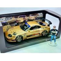 ราคา TOP SECRET Toyota Supra GT300 (A80) Gold Limited Edition + Figure Mr. Nagata D 1:18 (Ignition Model) (1732854276228679474)