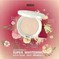 ราคา [COD] A.D. แป้งตลับ -- /พร้อมส่ง Mille Super Whitening Gold Rose Pact SPF48 PA++ มิลเล่แป้งผสมรองพื้นสูตรไวท์เทนนิ่ง#แป้งตลับคุมมัน#แป้งฝุ่น#แป้งพัฟ (1733444405470529100)